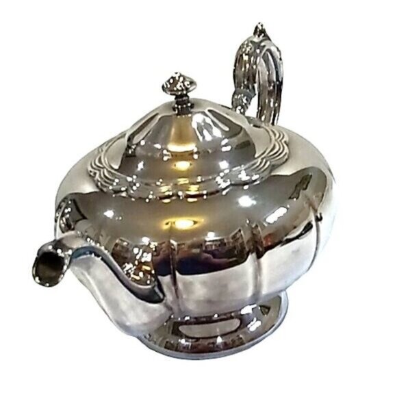 Vintage Birks Primrose Plate 4-Piece Service Coffee Pot Tea Pot Creamer & Sugar - Picture 7 of 14